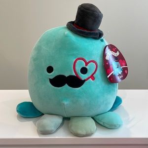 NWT 8” Eiko the Teal Octopus Valentine Squishmallow
